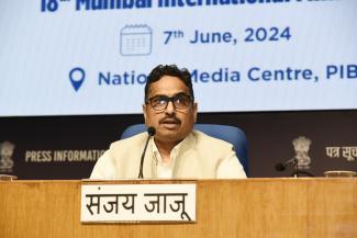 The Secretary, MIB, Shri Sanjay Jaju addressing 18th edition of the Mumbai International Film Festival